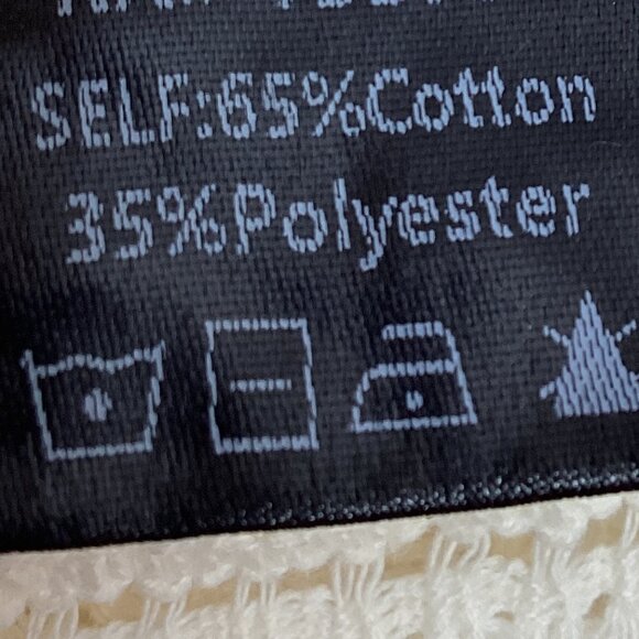 POL TOP PEACE PATCHWORK W/CROCHET IVORY MULTI - Picture 10 of 11